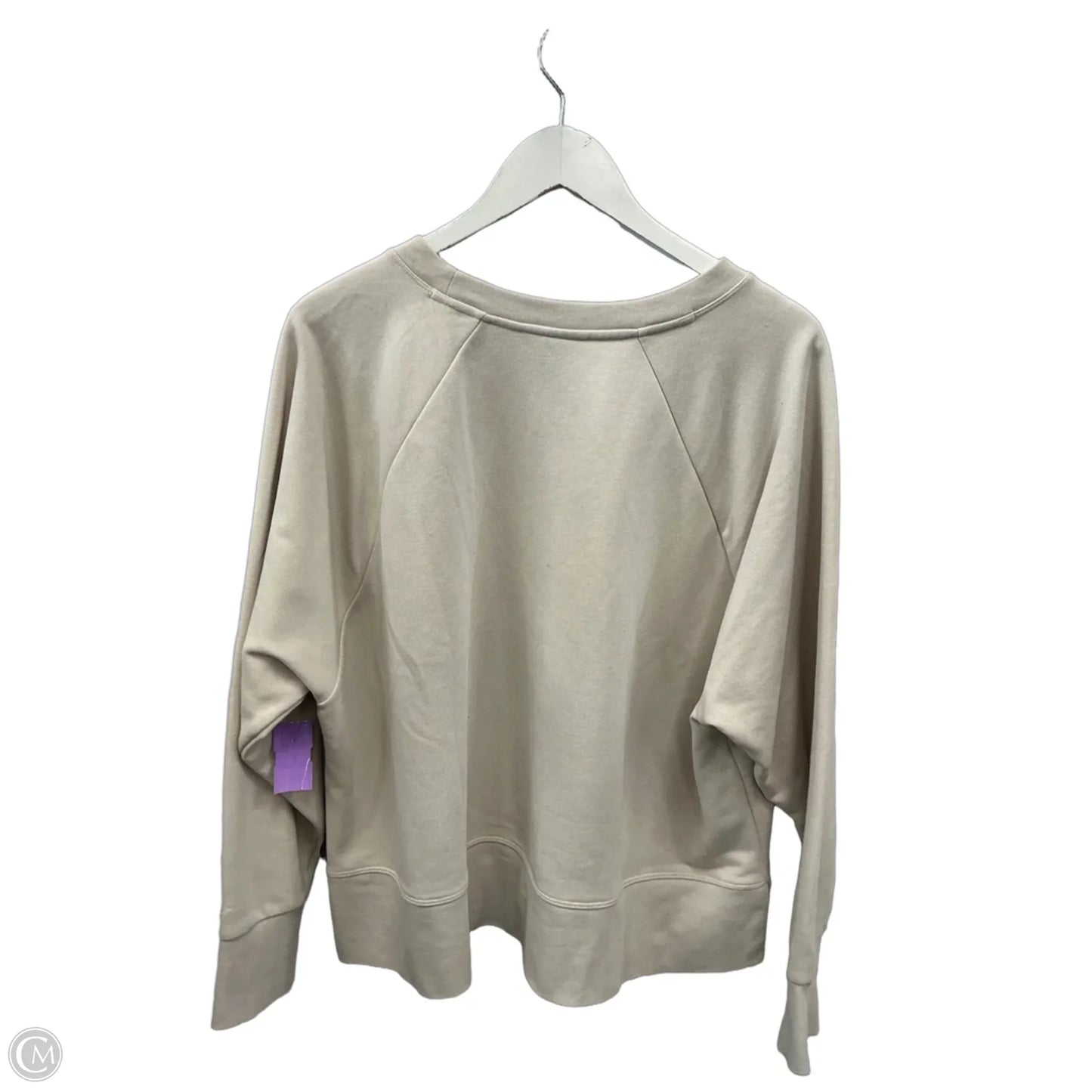 Athletic Sweatshirt Collar By Nike Apparel In Ivory, Size: 2x