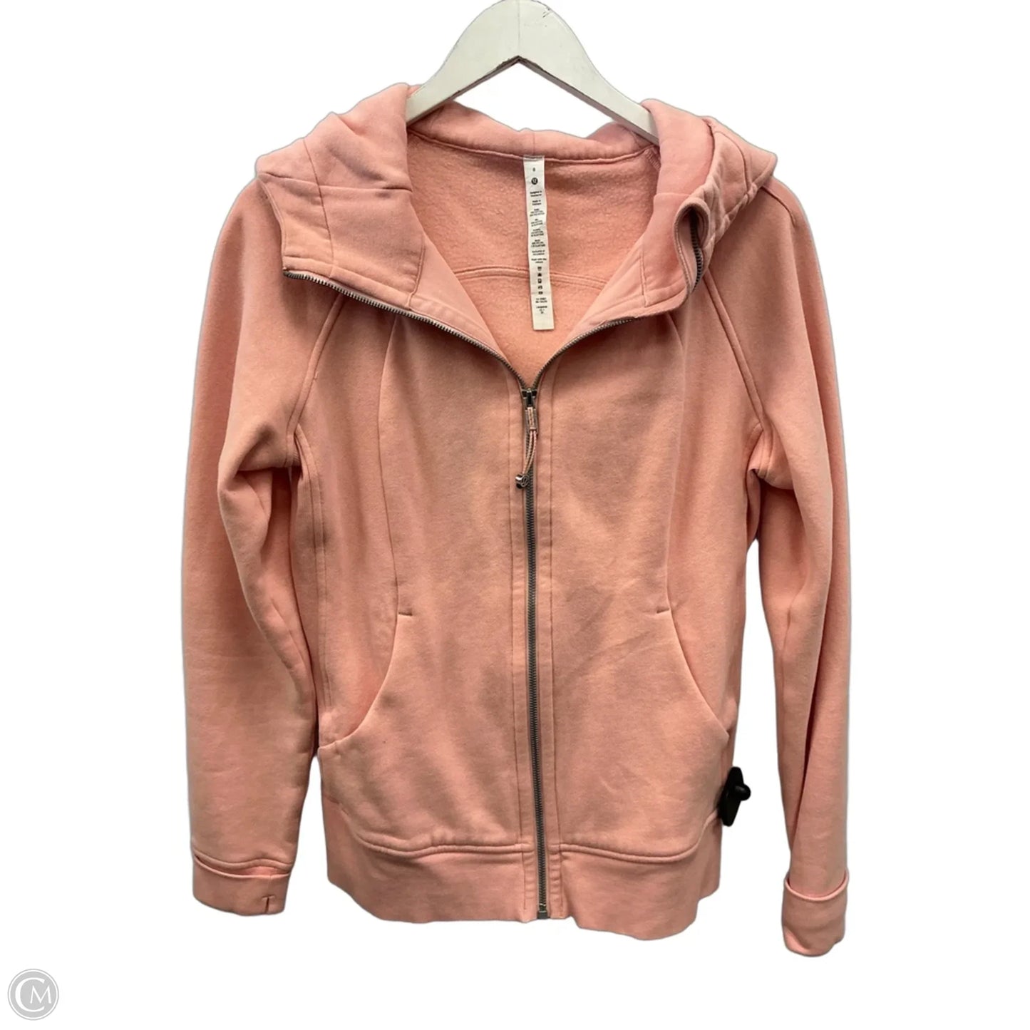Athletic Jacket By Lululemon In Pink, Size: M