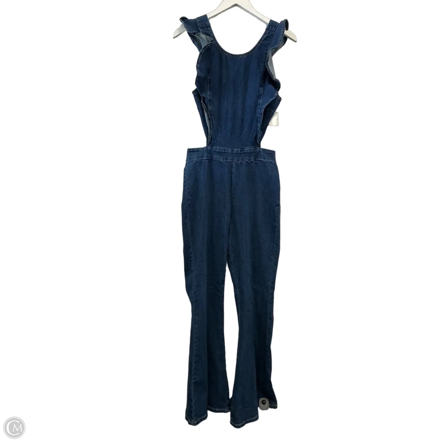 Jumpsuit By Clothes Mentor In Blue Denim, Size: M