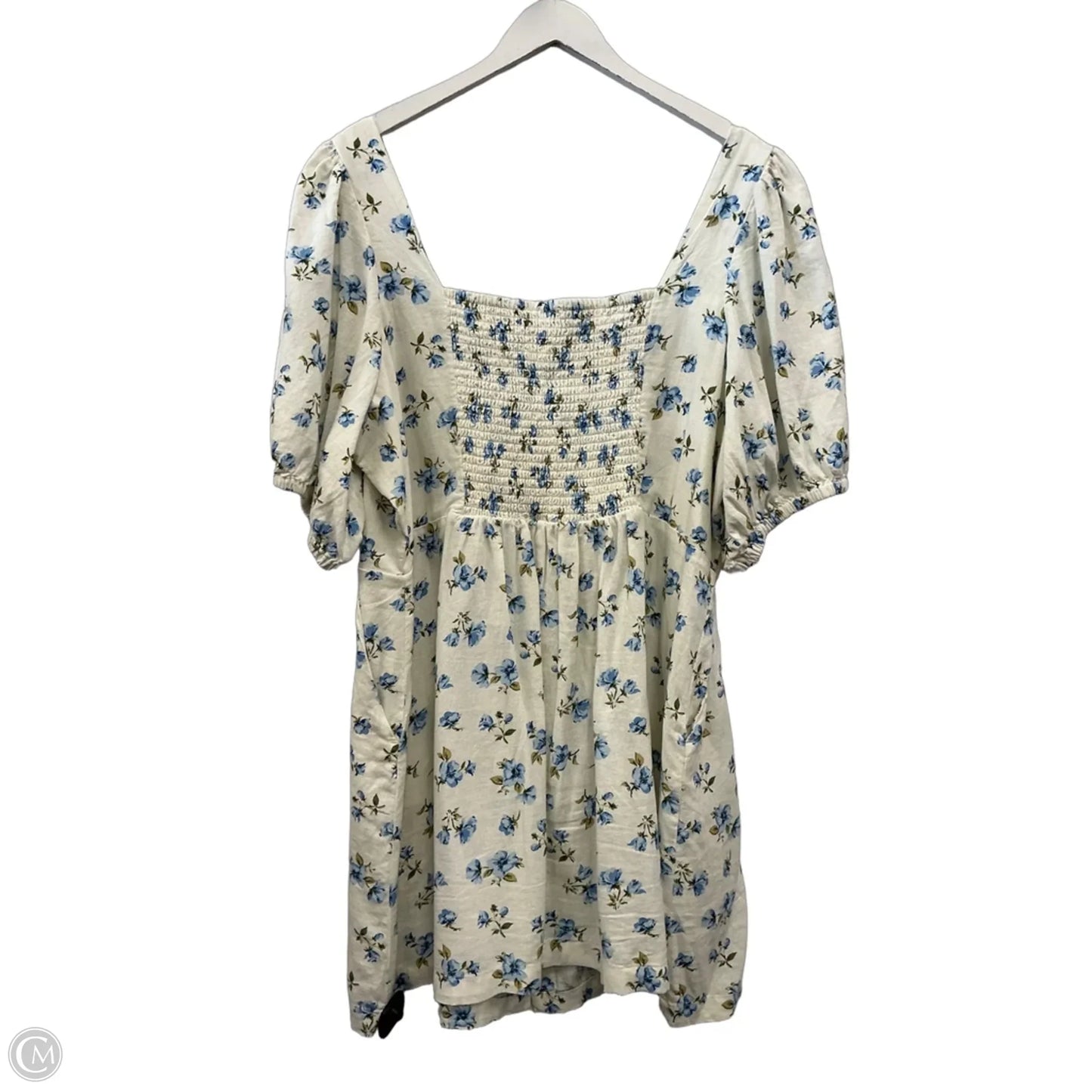 Dress Casual Short By Old Navy In Blue & White, Size: Xxl