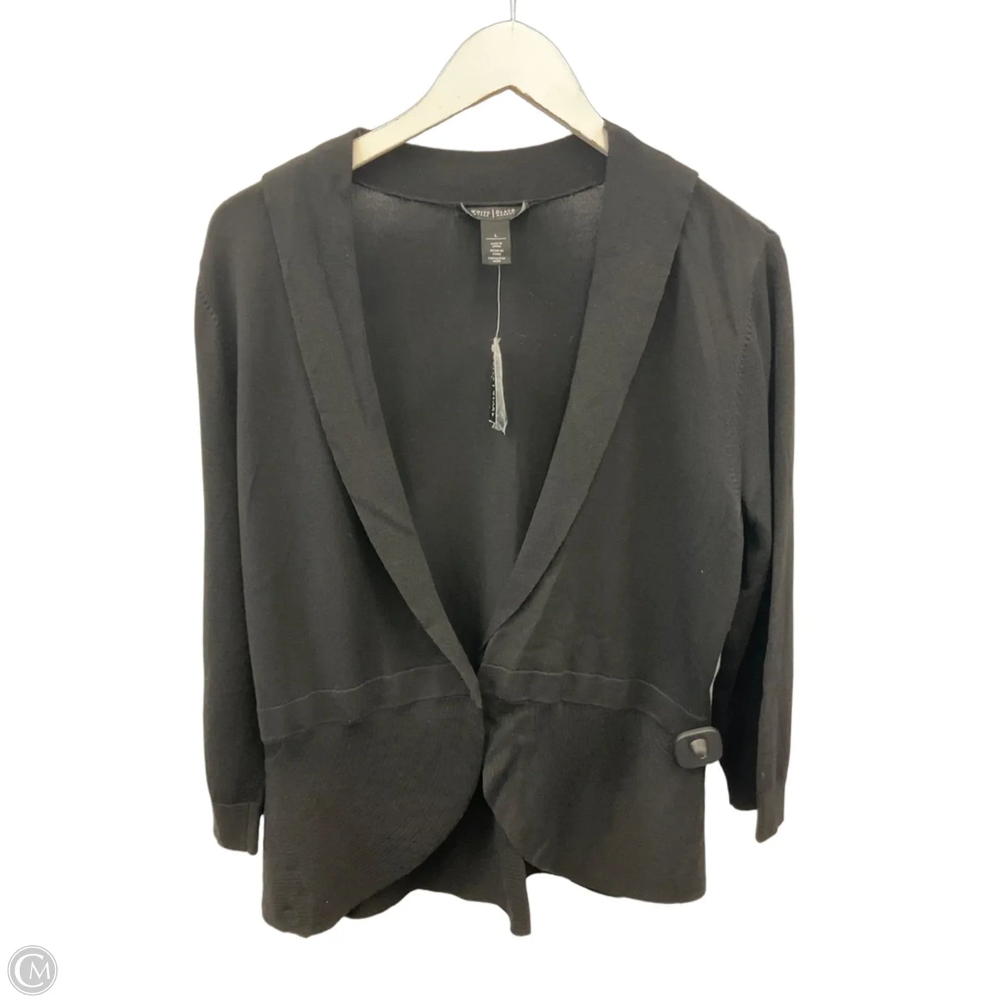 Sweater Cardigan By White House Black Market In Black, Size: L