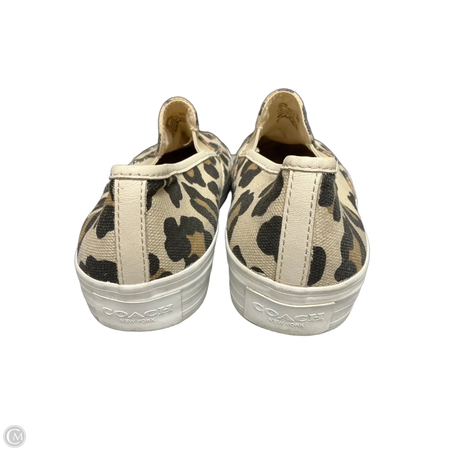 Shoes Designer By Coach In Animal Print, Size: 8.5