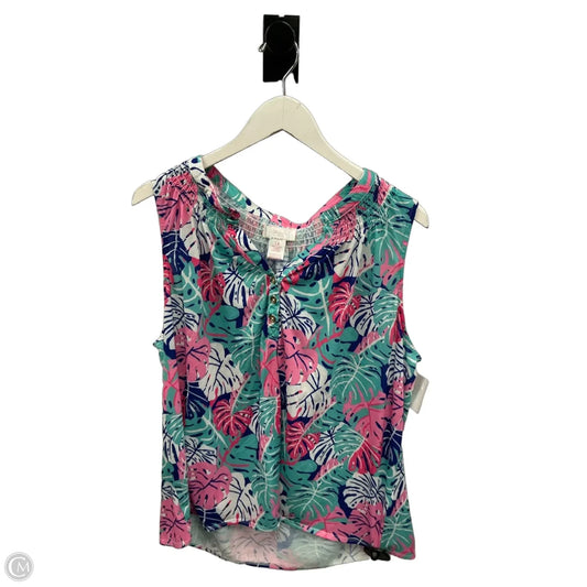 Top Sleeveless By Stella Parker In Multi-colored, Size: 1x