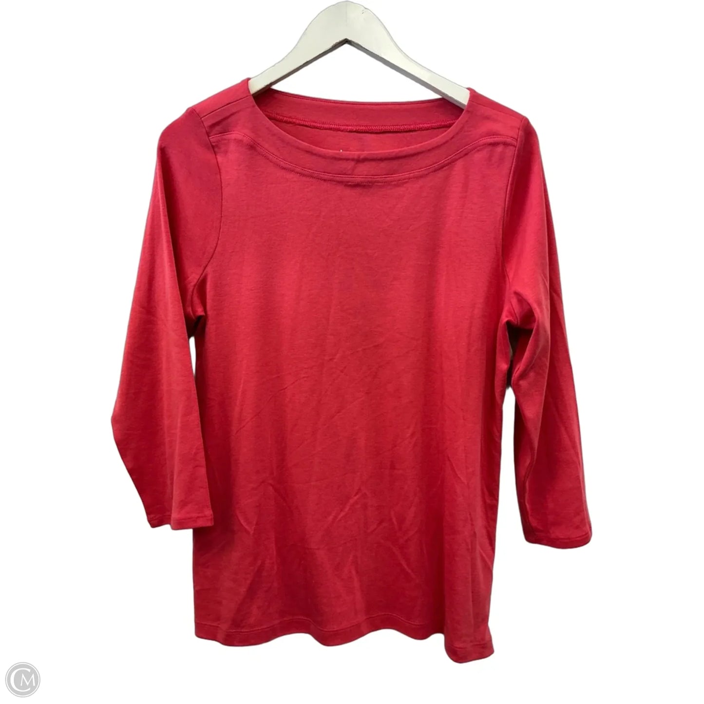 Top 3/4 Sleeve By Chicos In Coral, Size: M