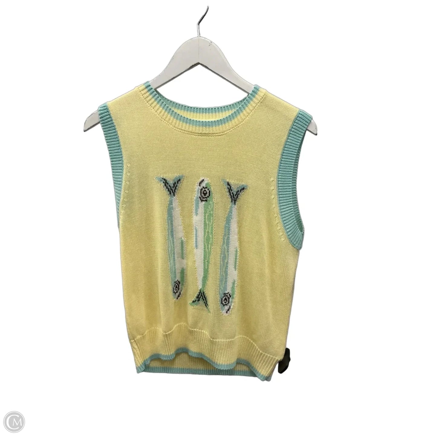 Top Sleeveless By Clothes Mentor In Yellow, Size: M