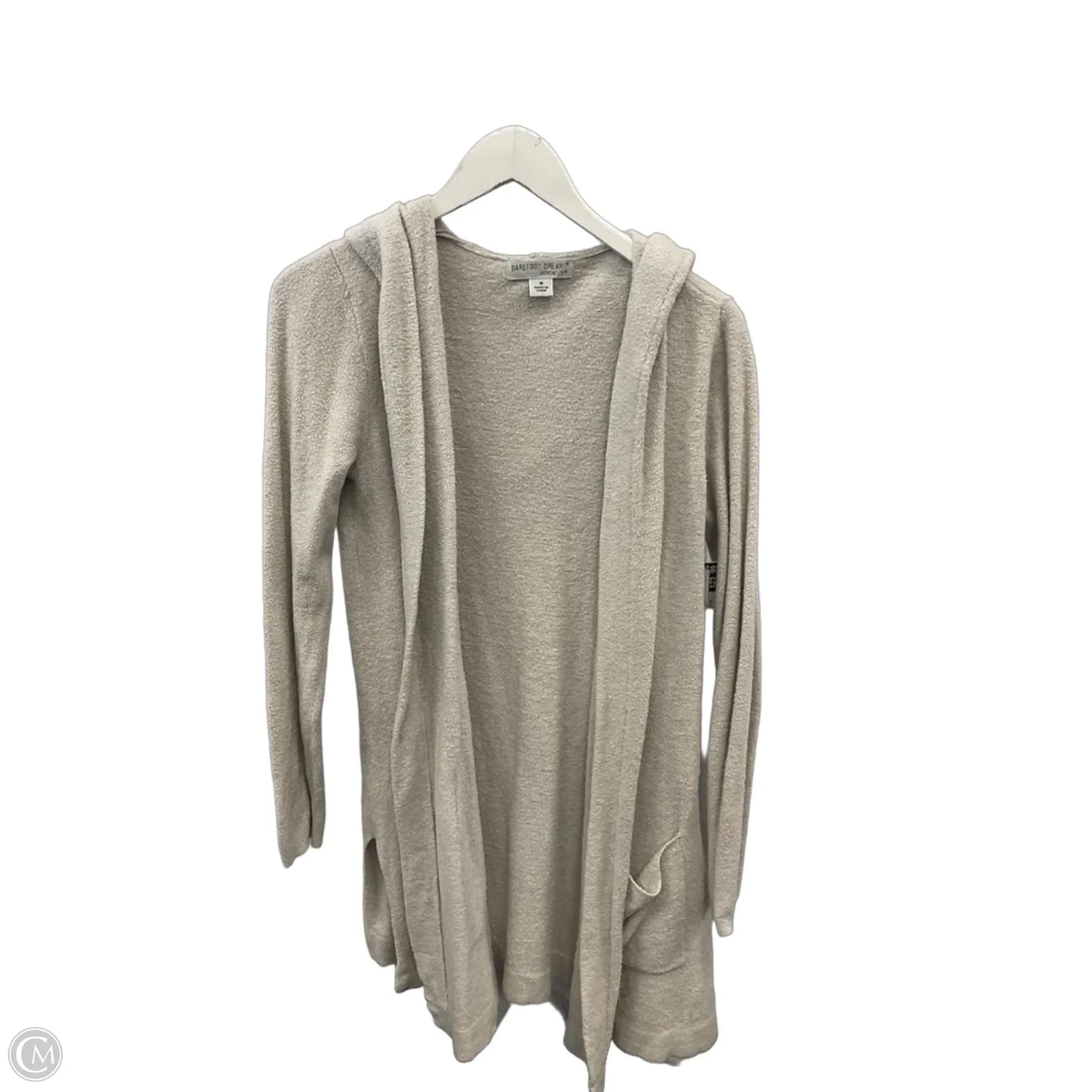 Sweater Cardigan By Barefoot Dreams In White, Size: M