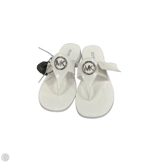Sandals Designer By Michael Kors In White, Size: 8