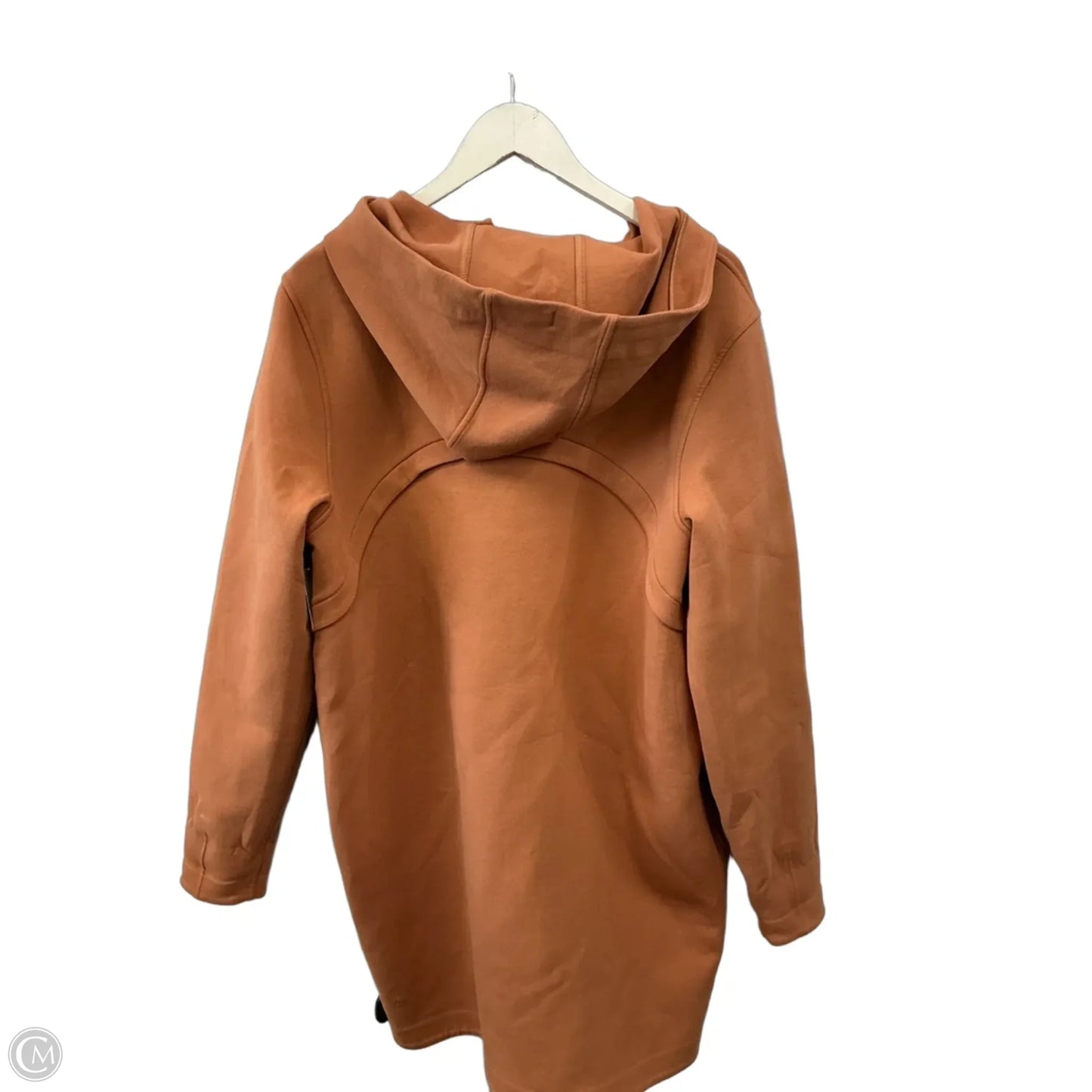 Athletic Sweatshirt Hoodie By Lululemon In Orange, Size: Xl