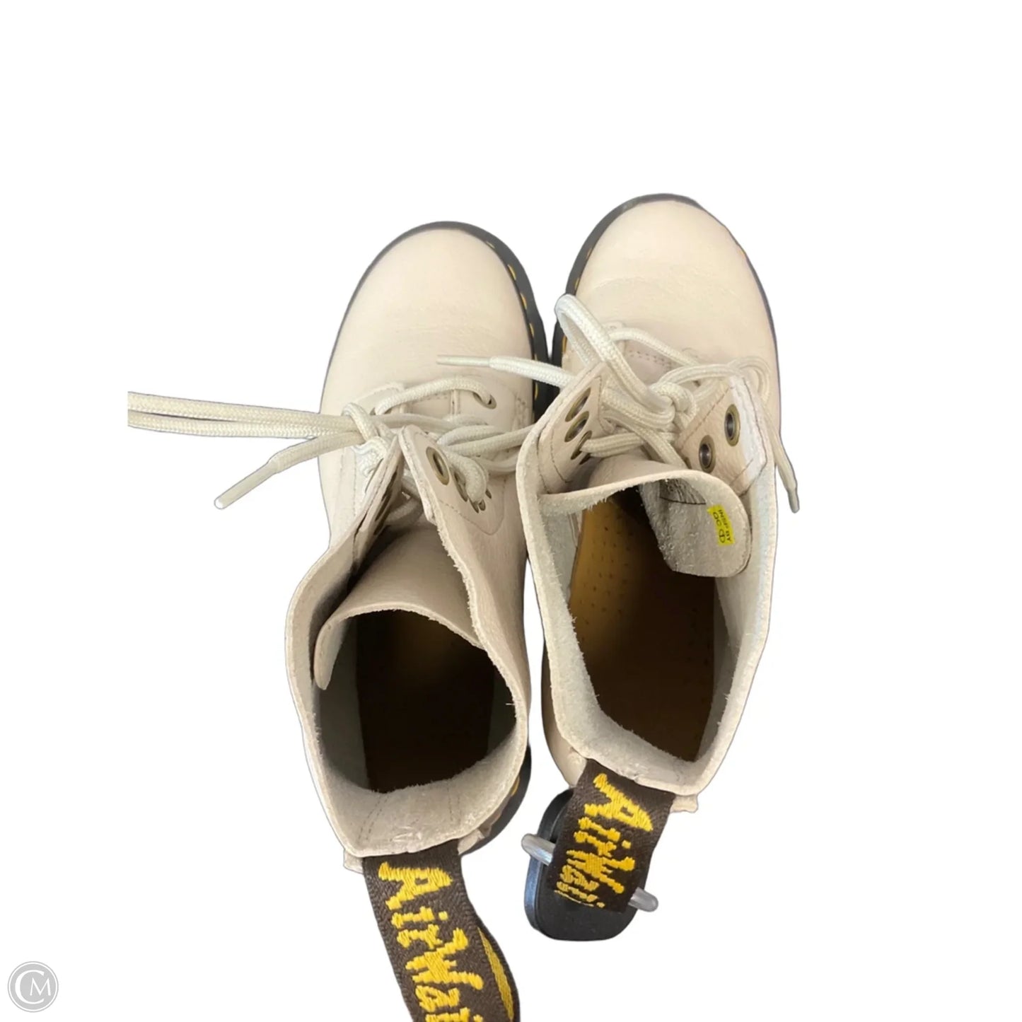 Boots Combat By Dr Martens In Cream, Size: 6