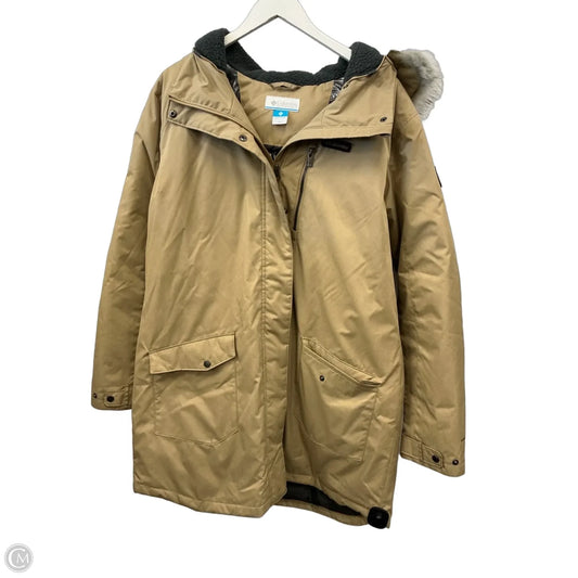 Coat Parka By Columbia In Tan, Size: Xxl