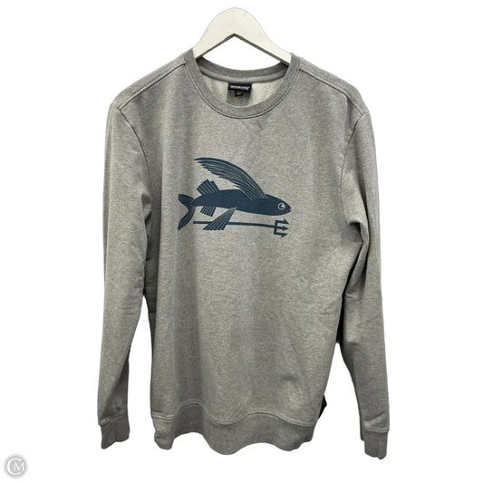 Sweatshirt Crewneck By Patagonia In Grey, Size: M