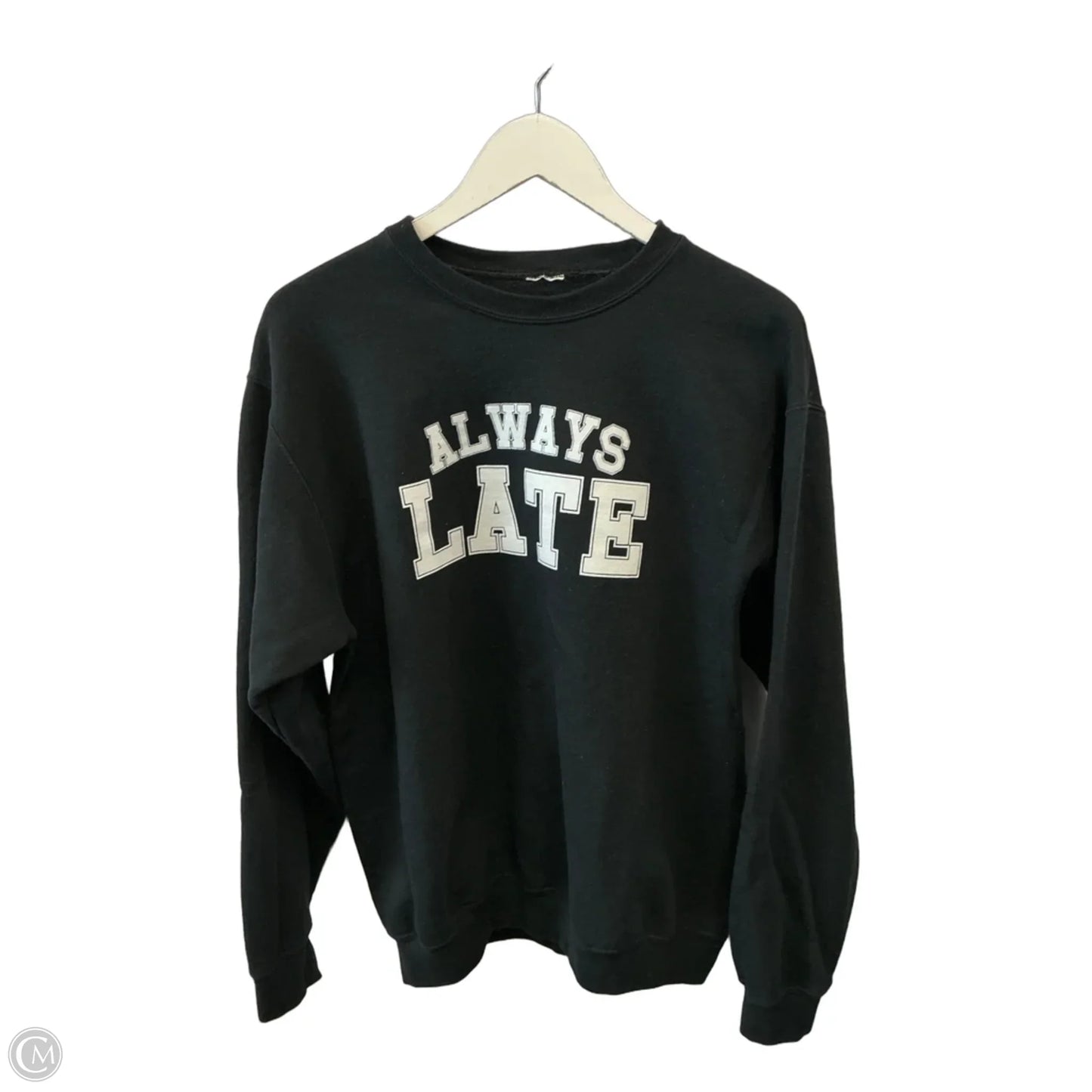 Sweatshirt Crewneck By Cme In Black, Size: M