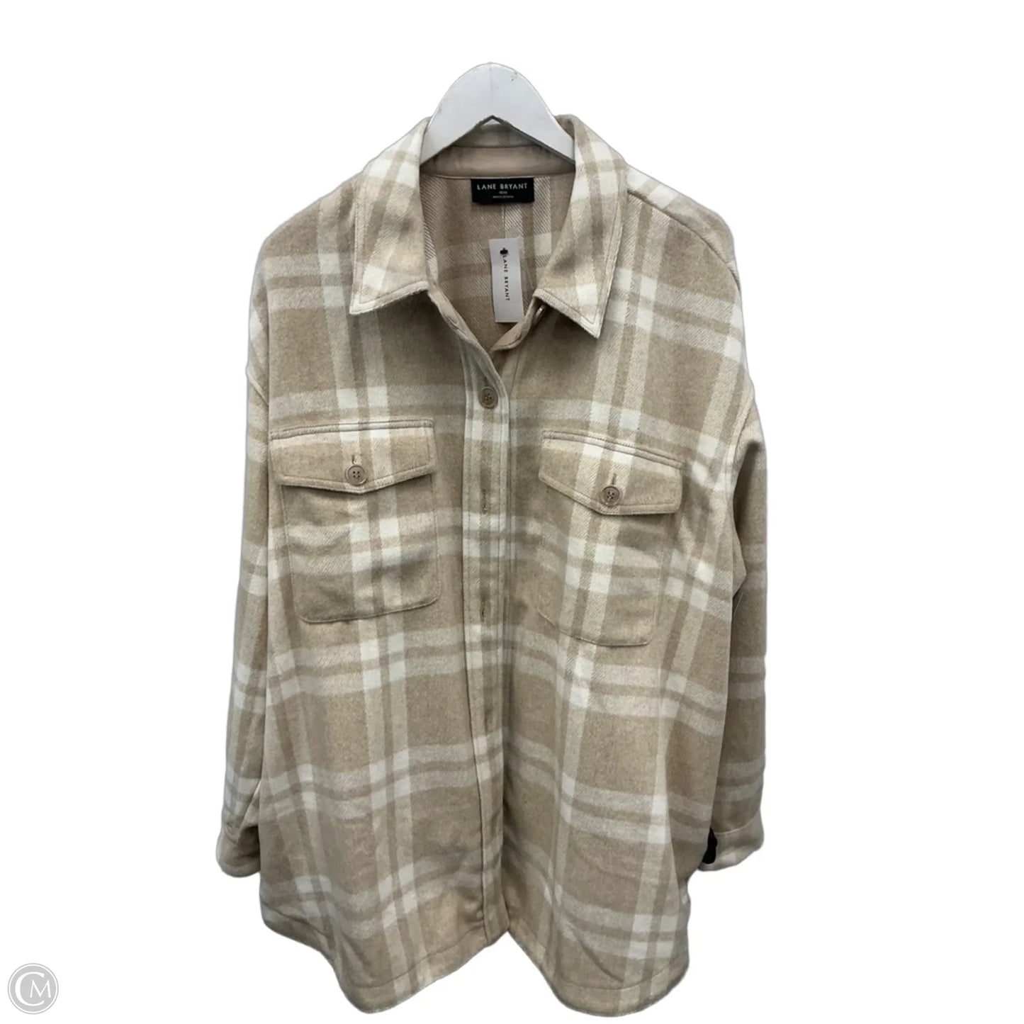 Jacket Other By Lane Bryant In Tan, Size: 1x
