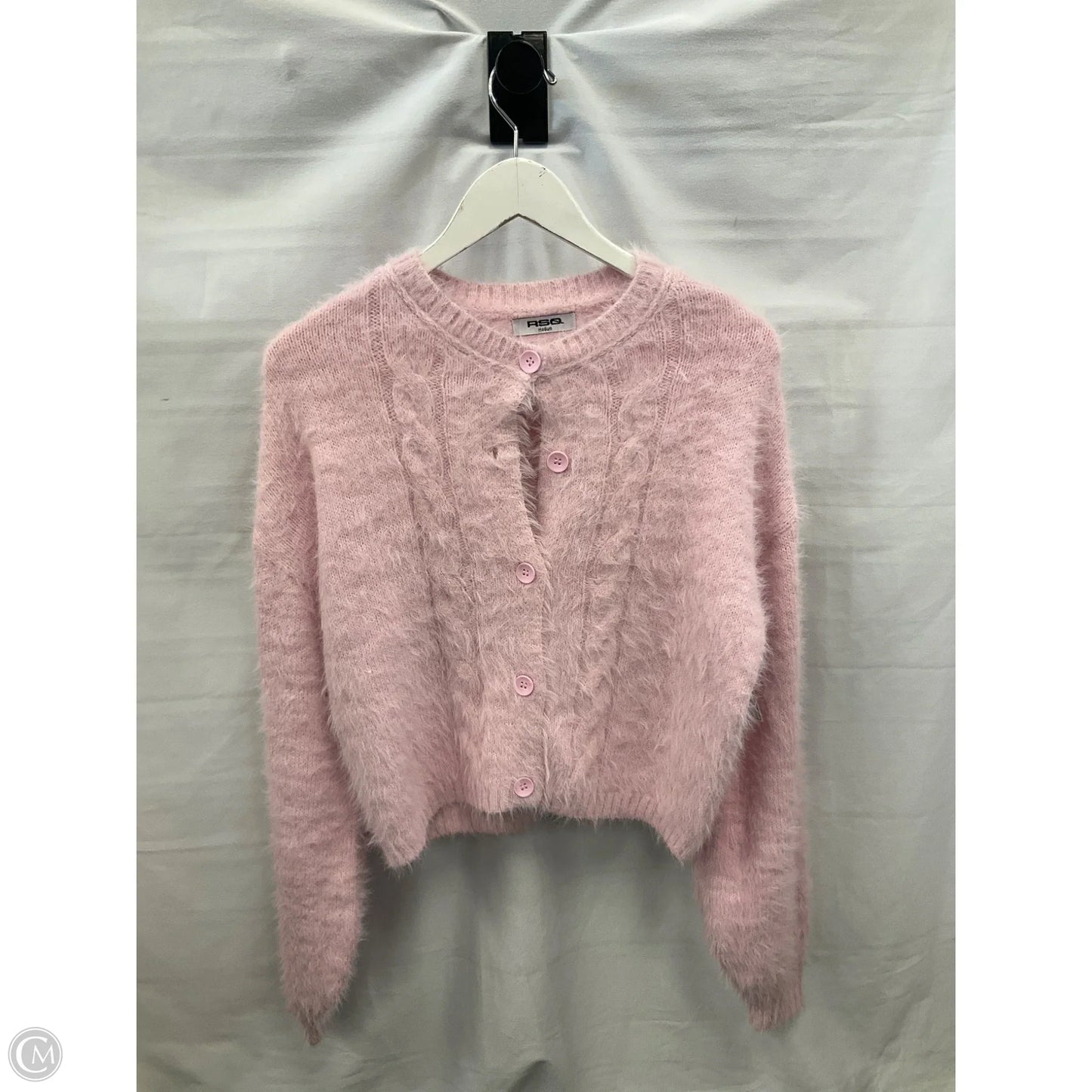 Cardigan By Clothes Mentor In Pink, Size: M