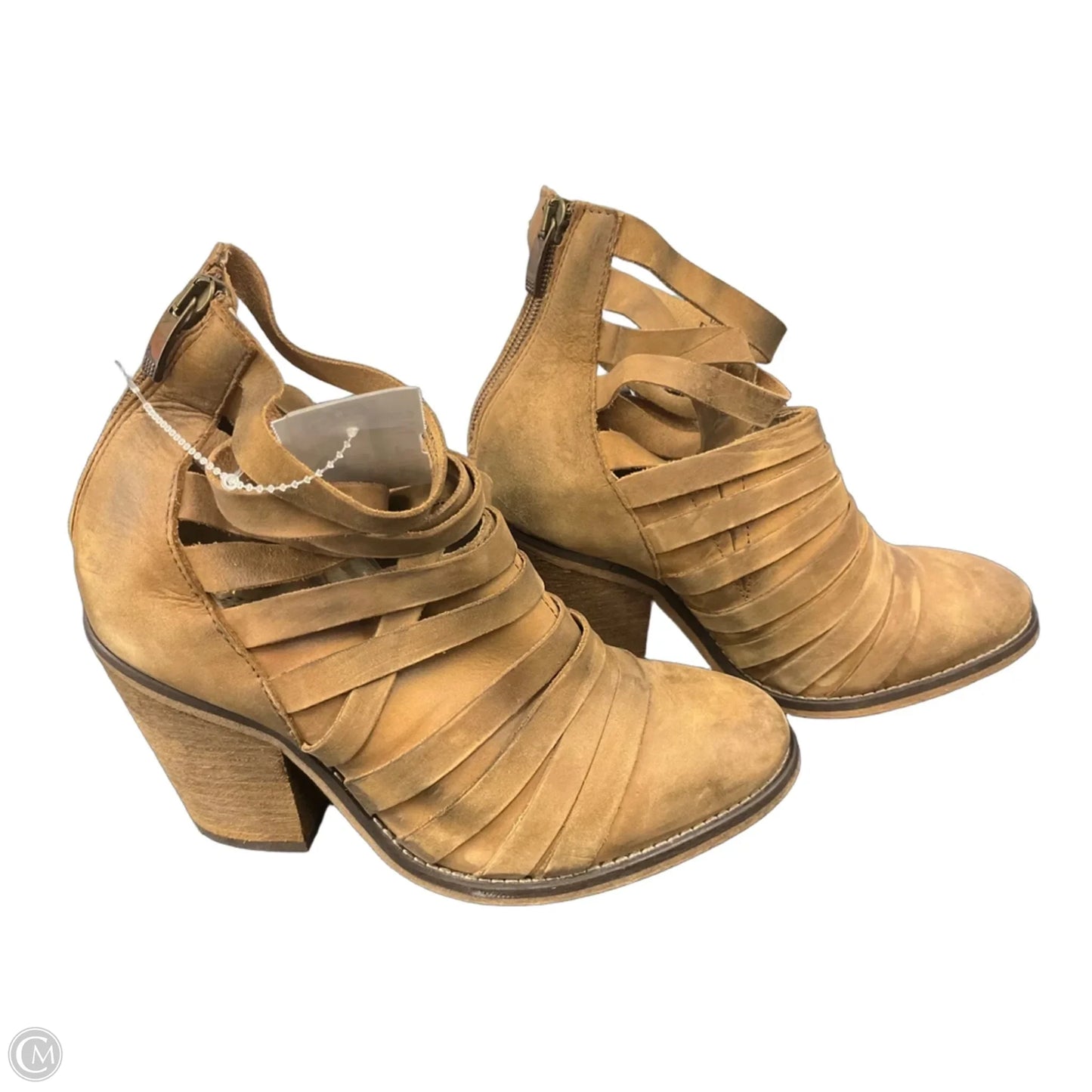 Boots Ankle Heels By Free People In Brown, Size: 6