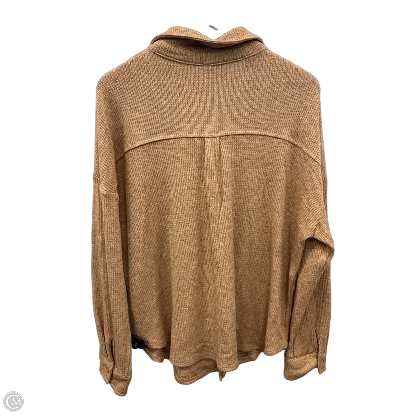 Top Long Sleeve By Clothes Mentor In Tan, Size: Xl