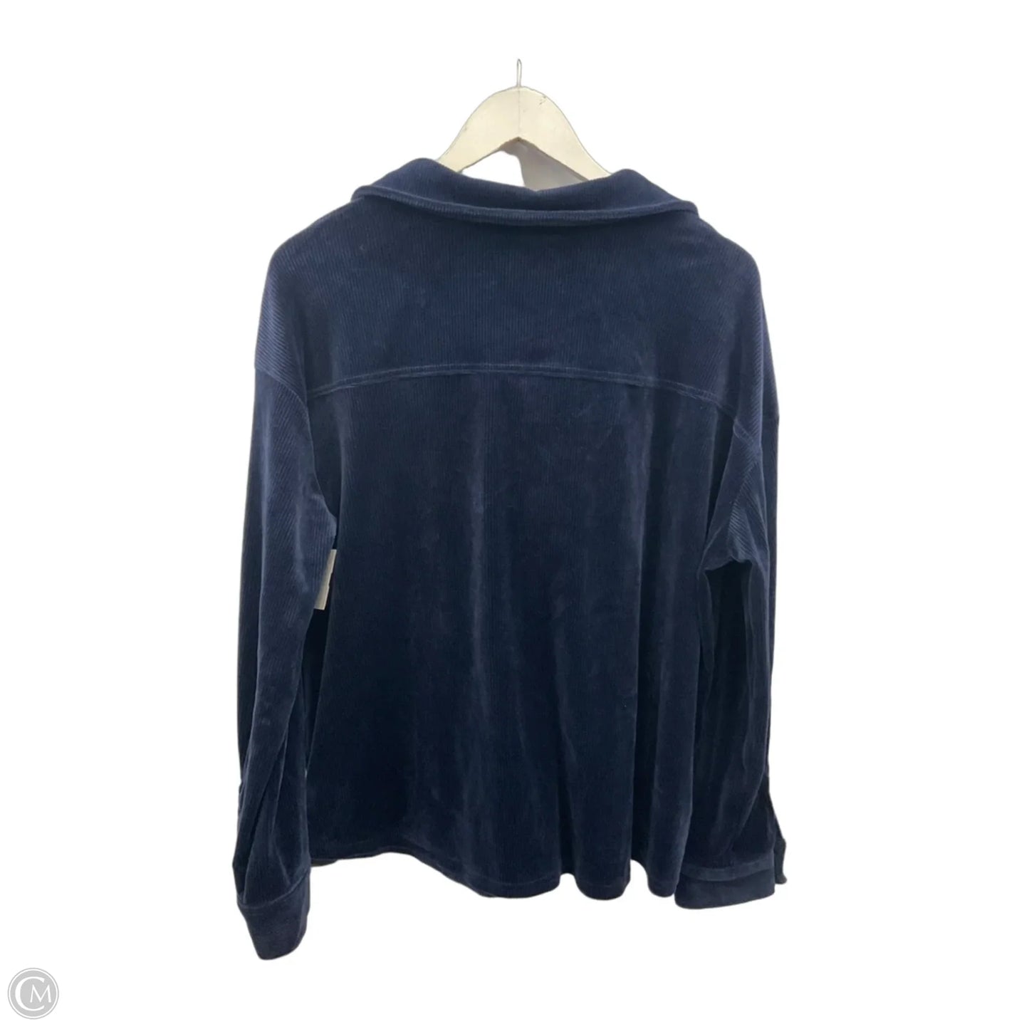 Top Long Sleeve By Fred David In Blue, Size: Xl