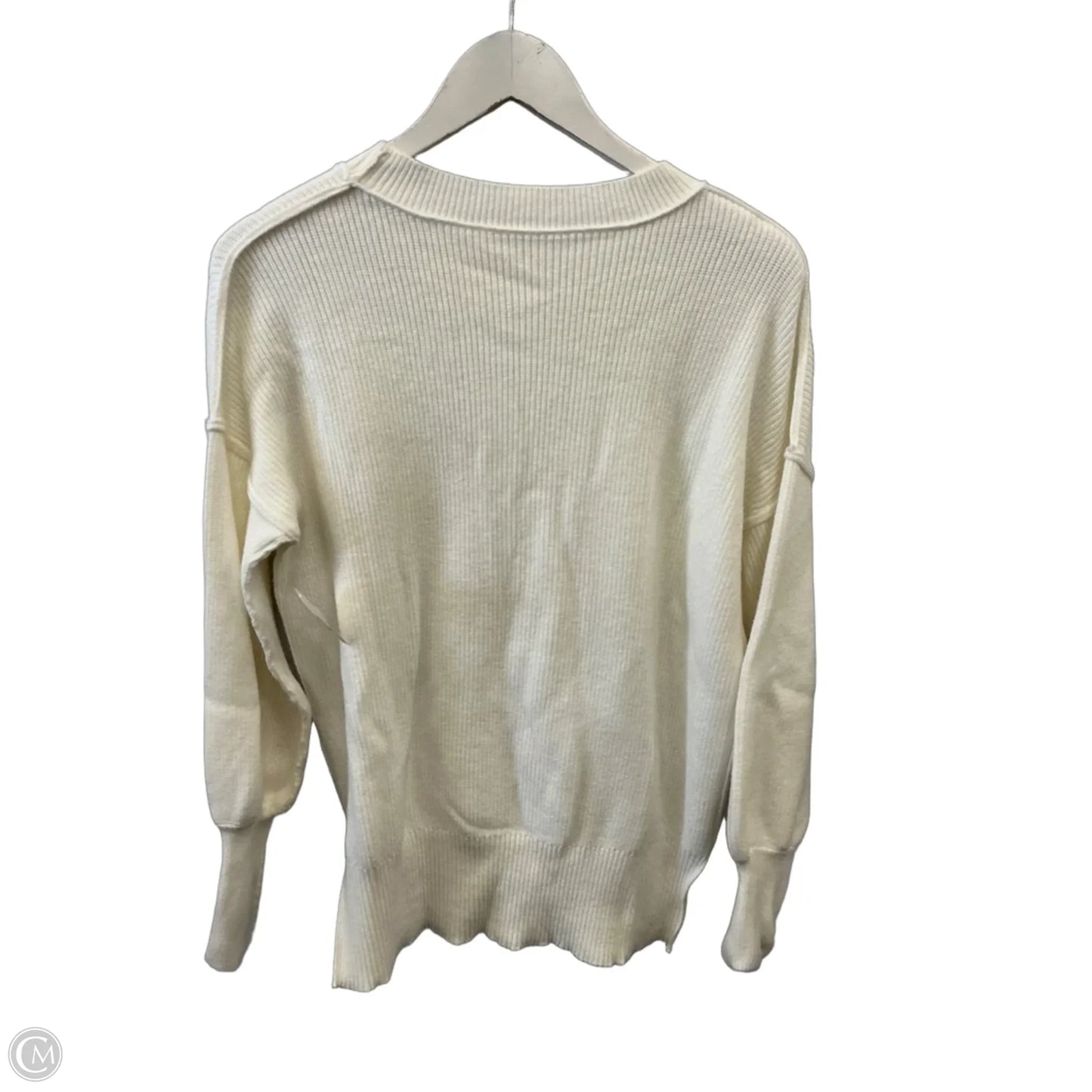 Sweater By Clothes Mentor In White, Size: S