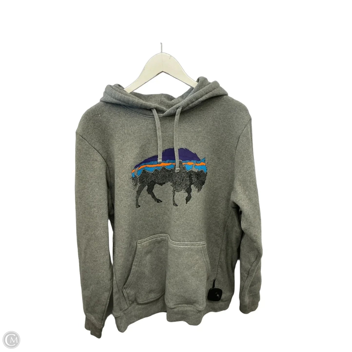 Sweatshirt Hoodie By Patagonia In Grey, Size: M