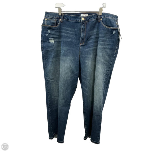 Jeans Straight By Sts Blue In Blue Denim, Size: 24