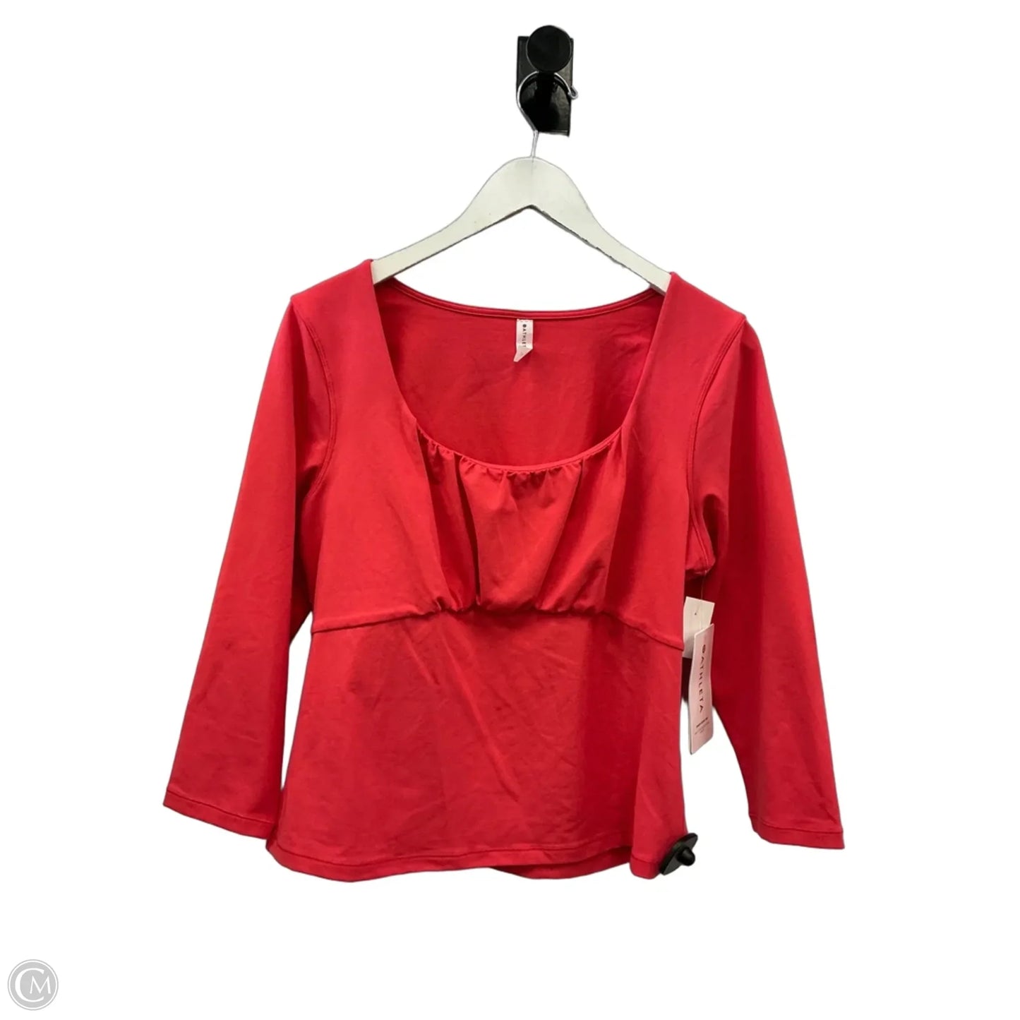 Top 3/4 Sleeve By Athleta In Orange, Size: Xl