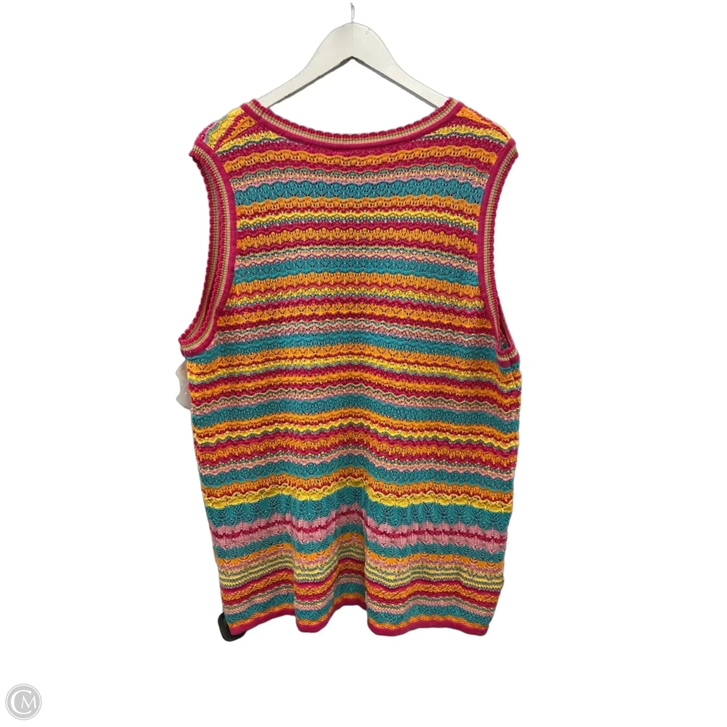 Top Sleeveless By Grace + Karma In Pink, Size: 2x