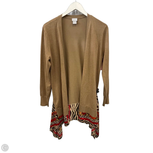Cardigan By Chicos In Tan, Size: S