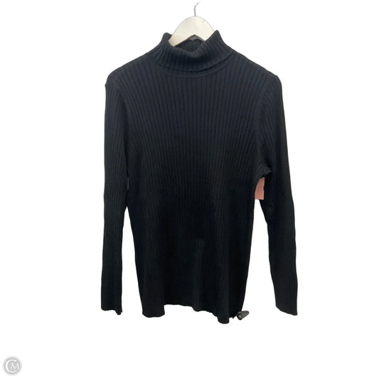 Sweater By Chicos In Black, Size: L