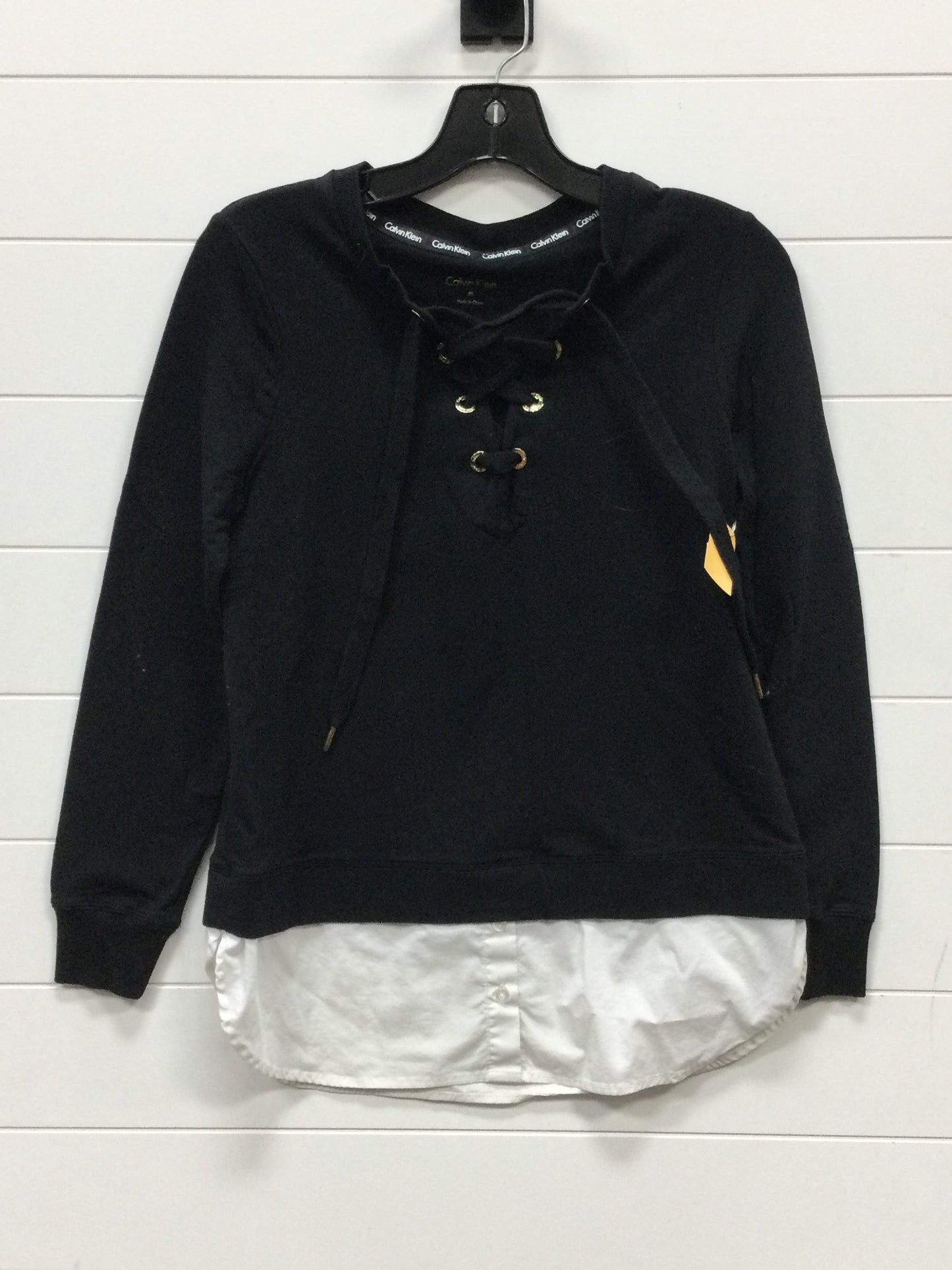 Top Ls By Calvin Klein In Black, Size:Xs