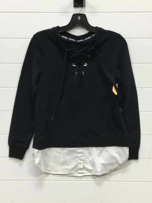 Top Ls By Calvin Klein In Black, Size:Xs