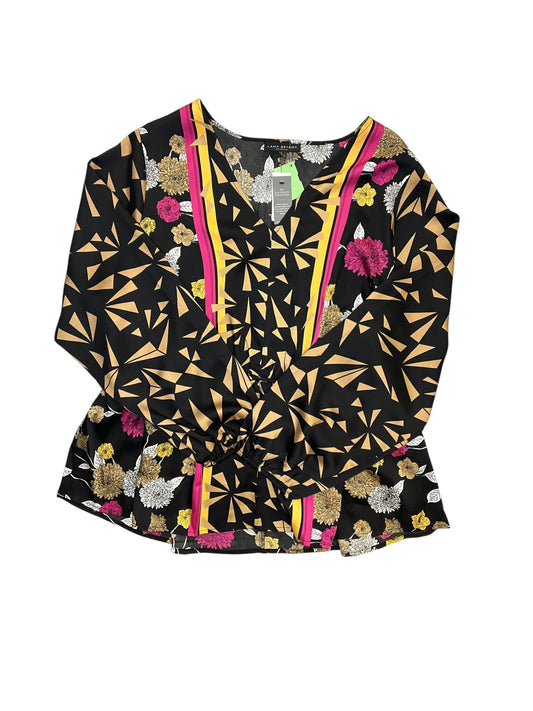 Blouse Ls By Lane Bryant In Black, Size:2X