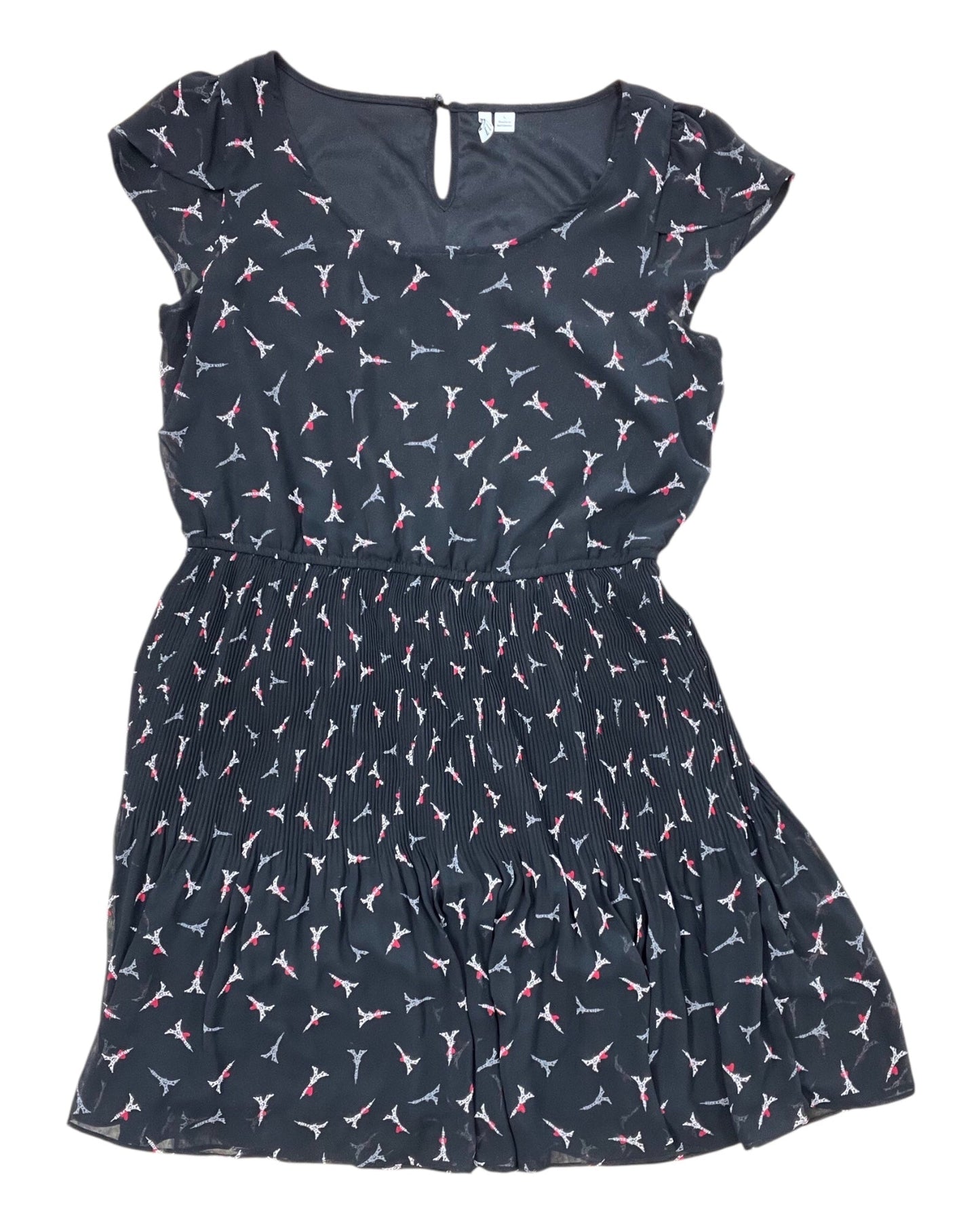 Dress Work By Elle In Black & Red, Size:L
