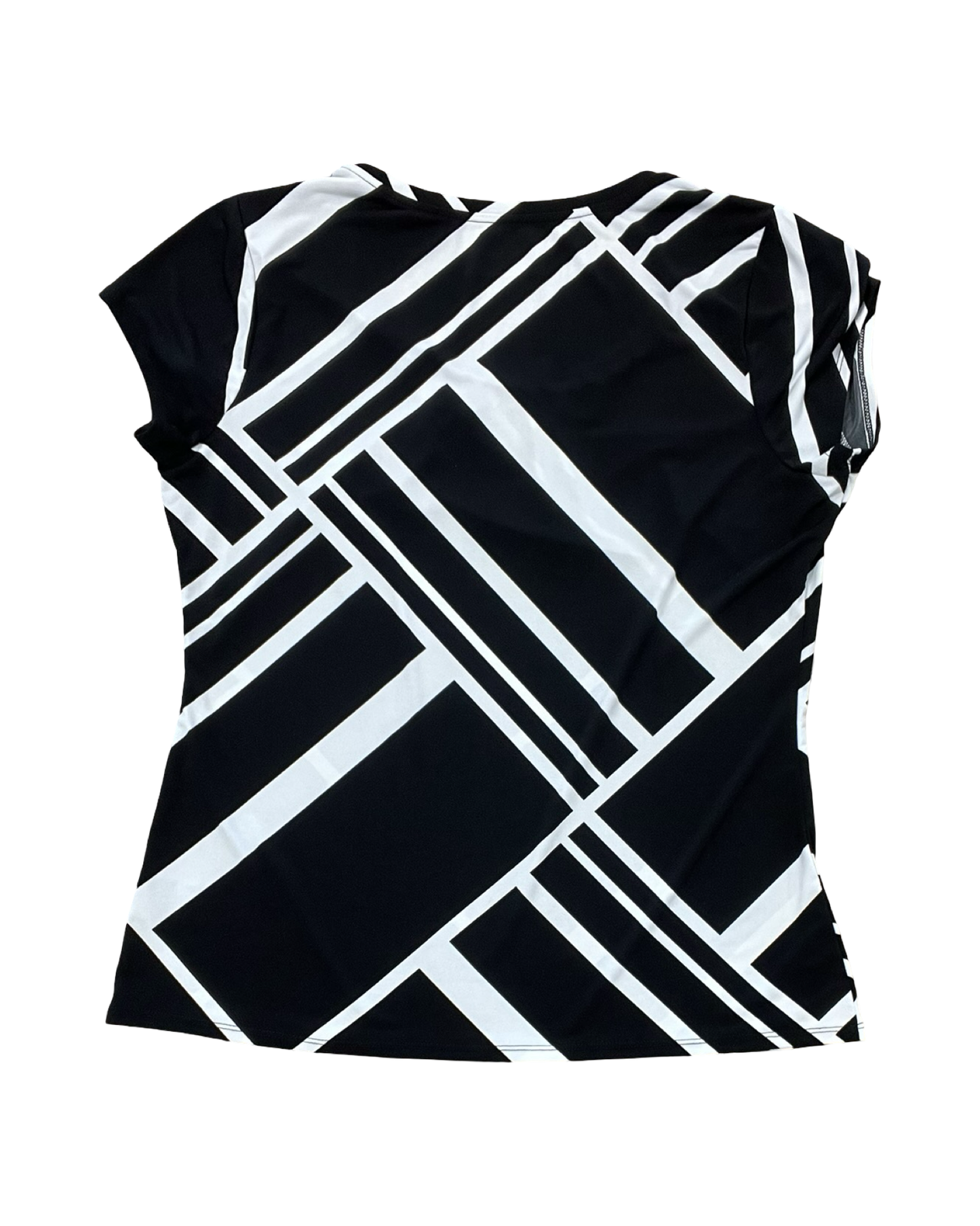 Top Ss By Worthington In Black & White, Size:Xl