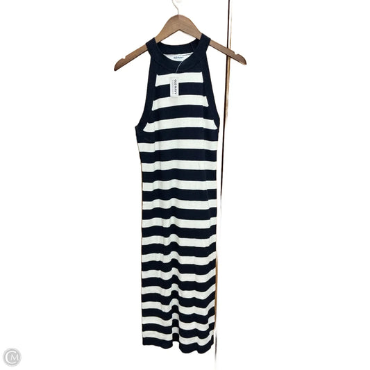 Dress Casual Midi By Old Navy In Striped Pattern, Size: L