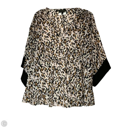 Top Long Sleeve By Lane Bryant In Animal Print, Size: 1x