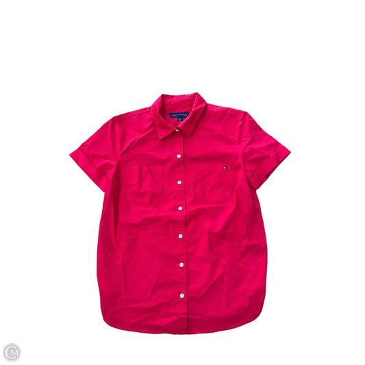 Top Short Sleeve Basic By Tommy Hilfiger In Red, Size: S