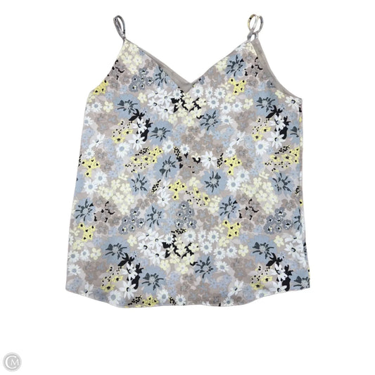 Top Cami By Calvin Klein In Floral Print, Size: S