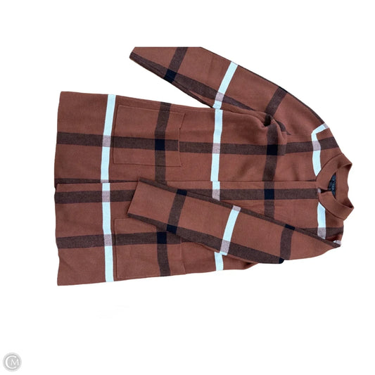 Sweater Cardigan By Tahari In Brown, Size: M