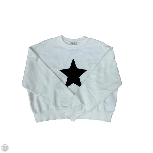 Sweater By Clothes Mentor In White, Size: L
