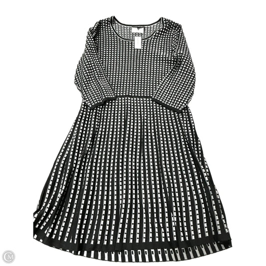 Dress Sweater By Lane Bryant In Black & Grey, Size: 1x