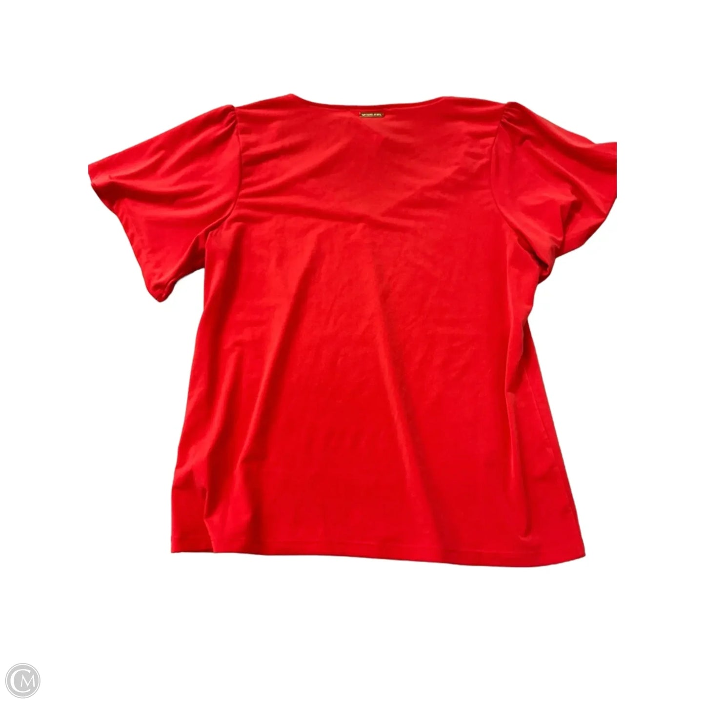 Top Short Sleeve Designer By Michael Kors In Orange, Size: M