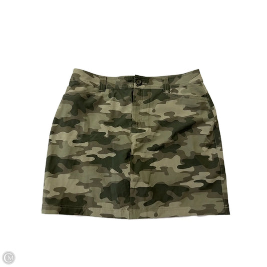 Athletic Skort By Eddie Bauer In Camouflage Print, Size: M