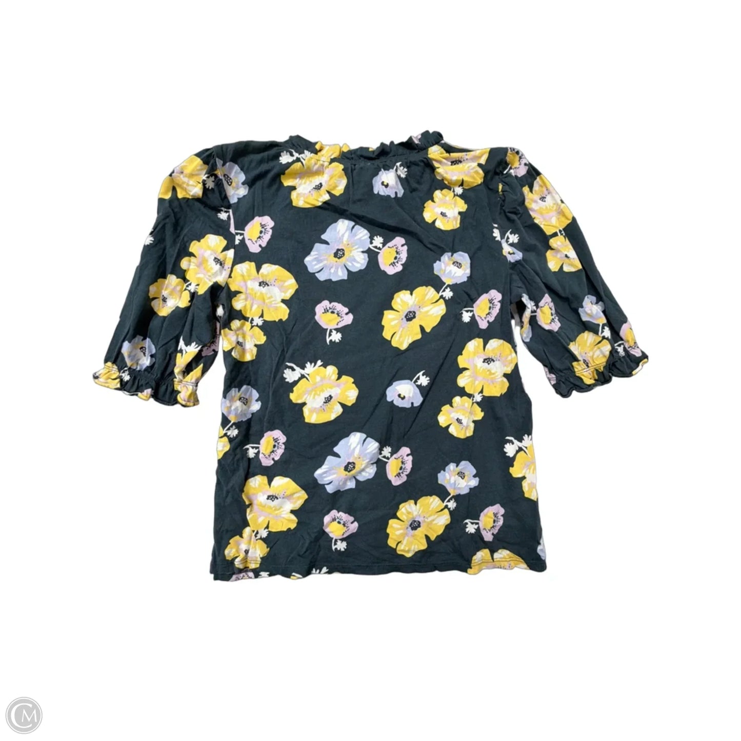 Top Short Sleeve By Loft In Floral Print, Size: M