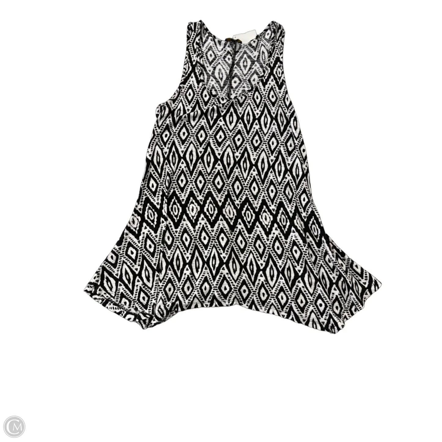 Tank Top By Cupio In Black & White, Size: M