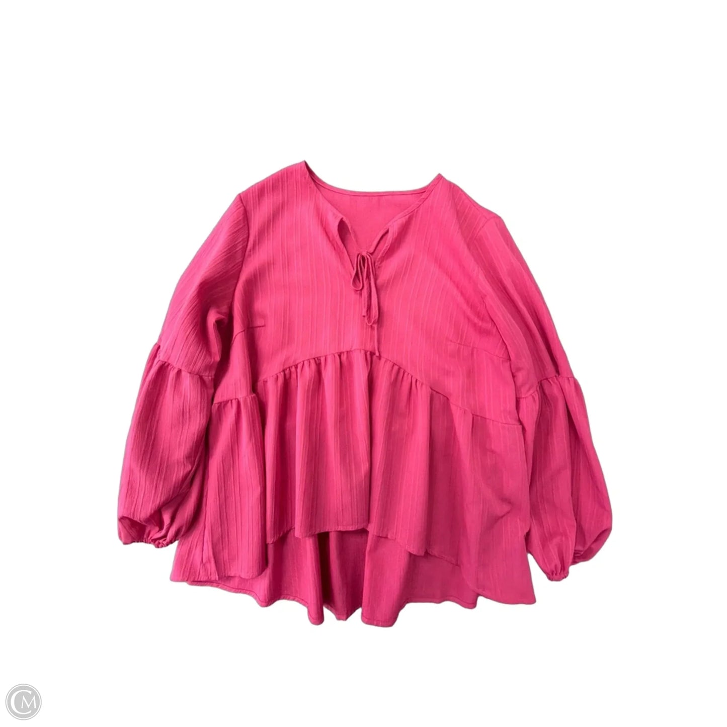 Top Long Sleeve By Shein In Pink, Size: Xl