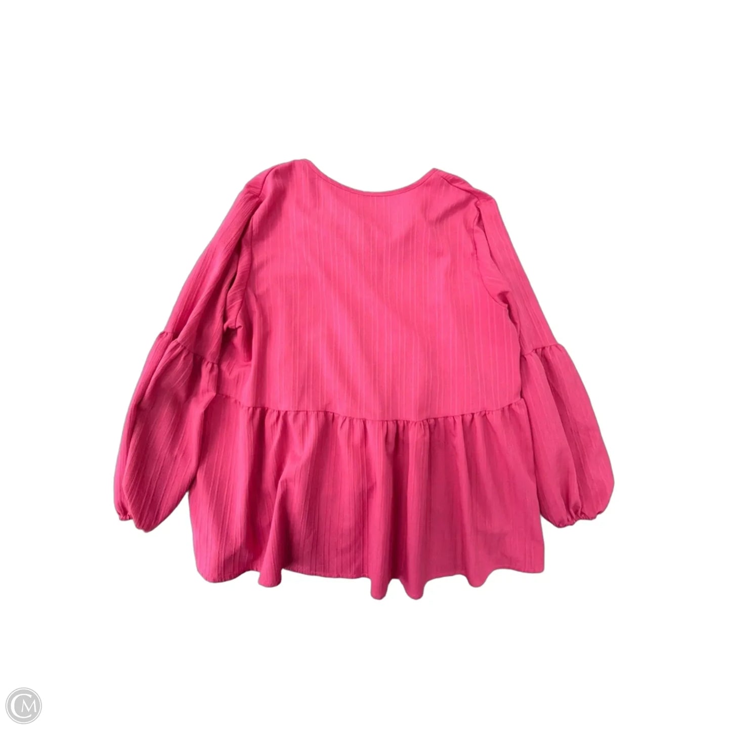 Top Long Sleeve By Shein In Pink, Size: Xl