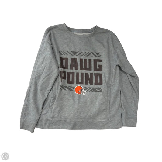 Athletic Sweatshirt Crewneck By Clothes Mentor In Grey, Size: S