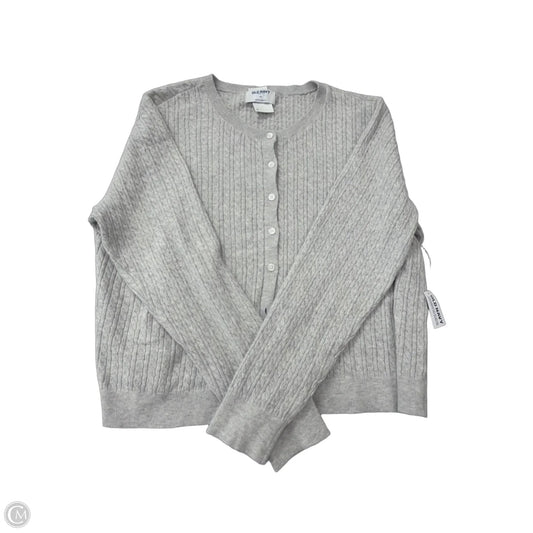 Sweater Cardigan By Old Navy In Grey, Size: 2x