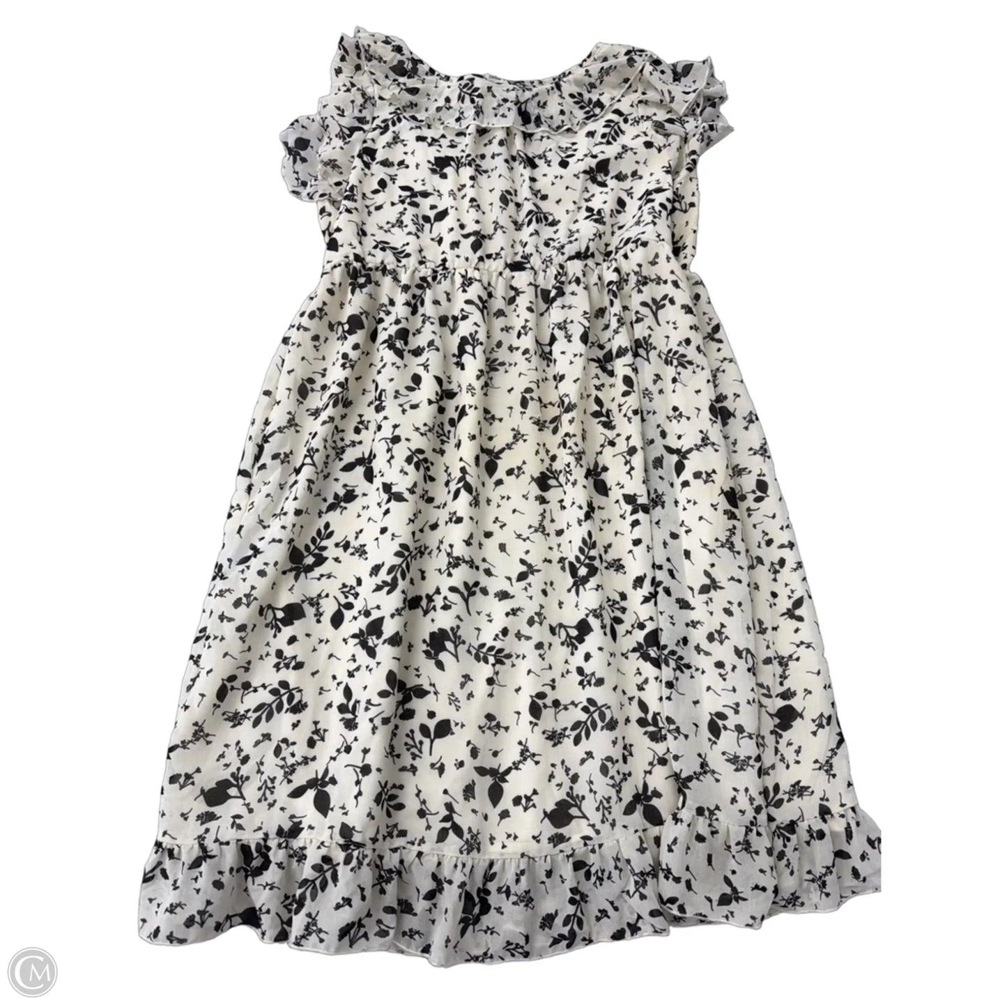 Dress Casual Midi By Converse In Black & Cream, Size: Xl