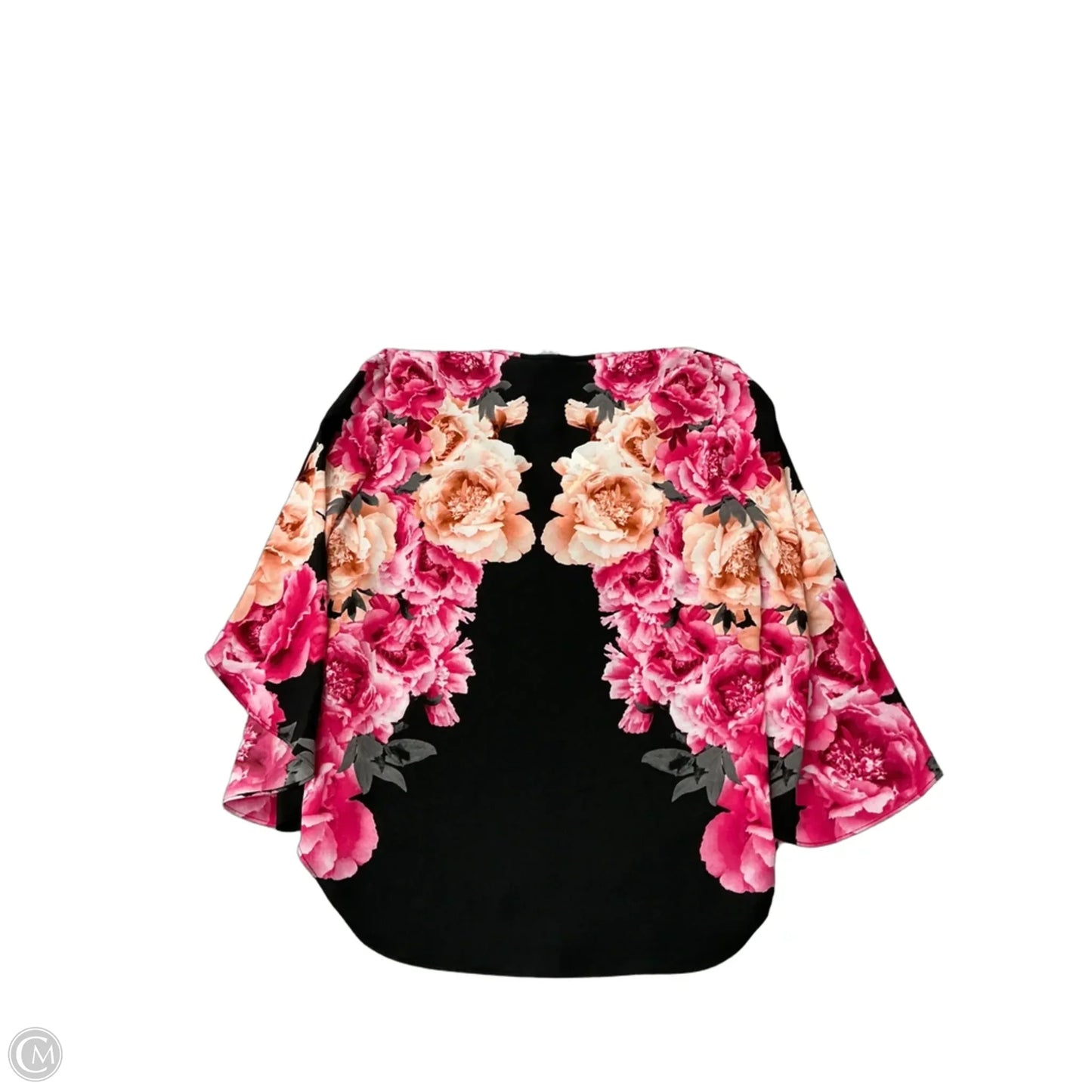 Top Long Sleeve By Calvin Klein In Floral Print, Size: M
